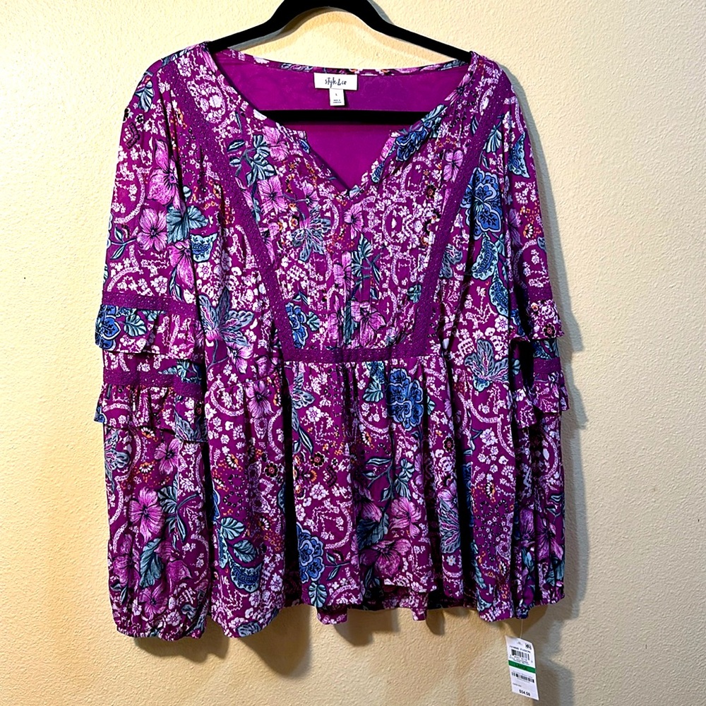 Spring into spring floral top